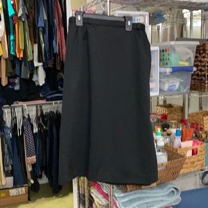 Vintage Midi Black Formal Skirt